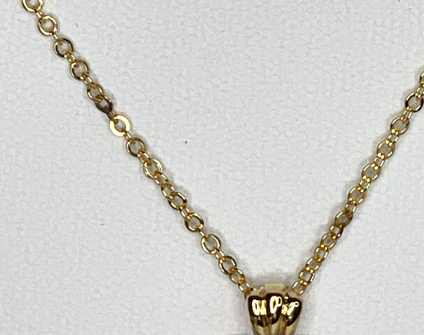 Angel Heart Rhinestone Pendant Necklace