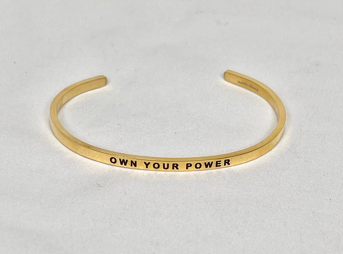 Metraband “Own your power, know your worth” Cuff Bracelet