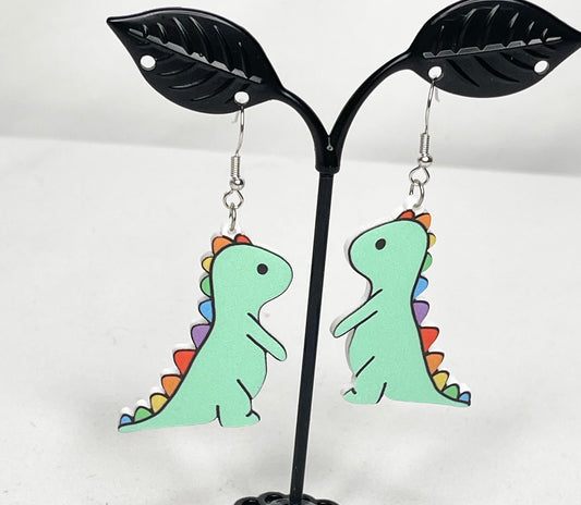 Dinosaur Dangle Earrings