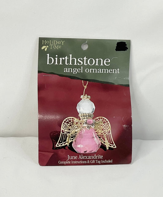 Holiday Time June Alexandrite Birthstone Angel Ornament