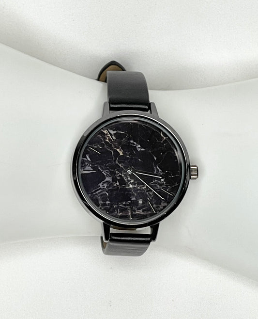 Unbranded Black Marble Dial Quartz Fashion Watch