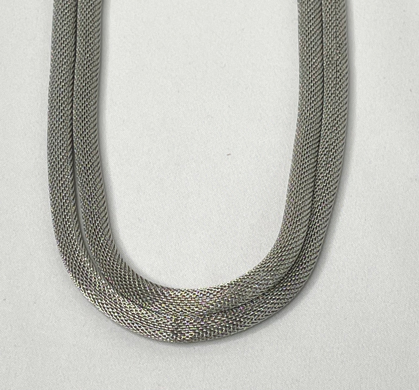 Vintage Alfani Double Strand Mesh Snake Necklace