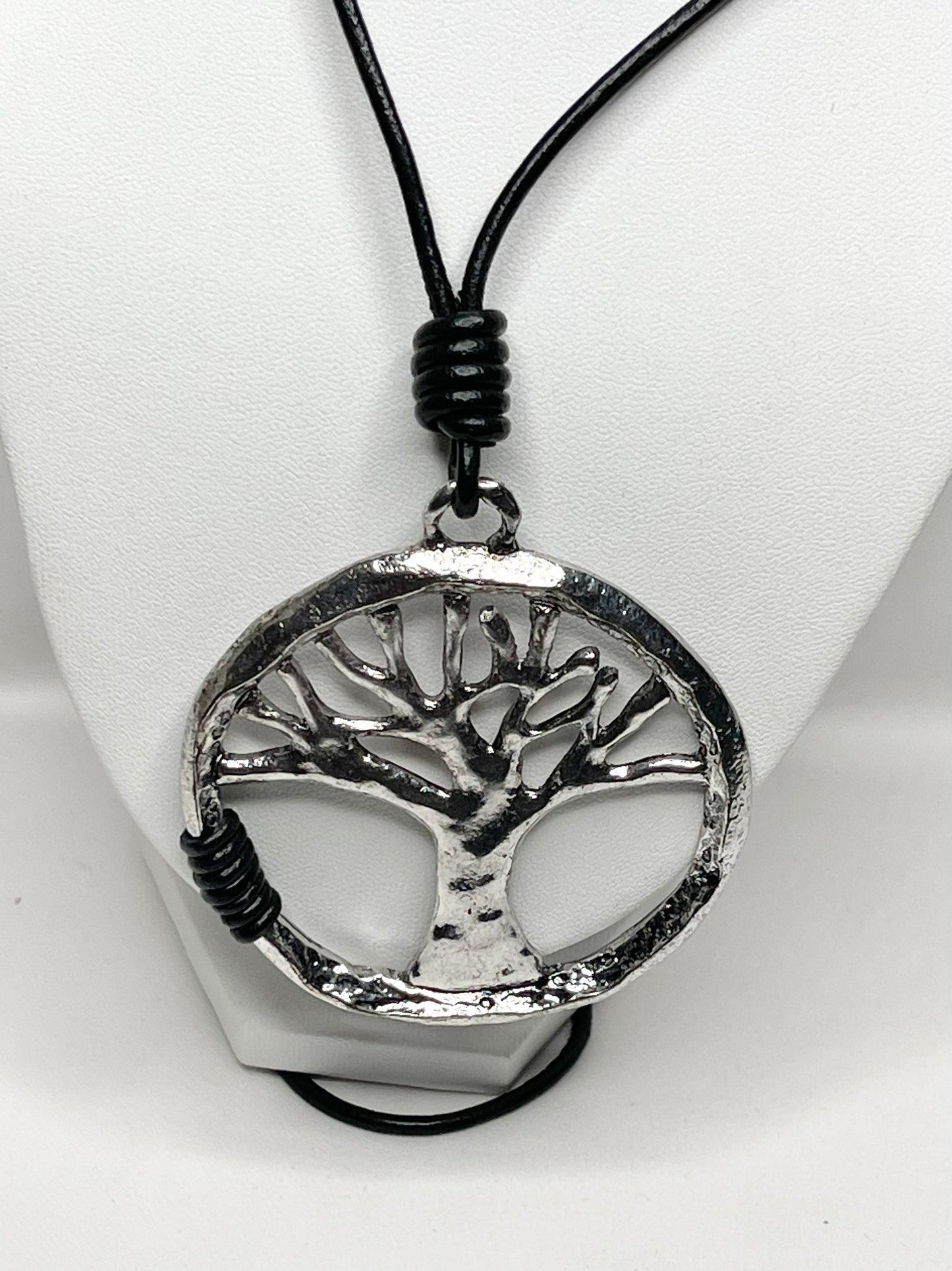 Tree Of Life Leather Cord Necklace