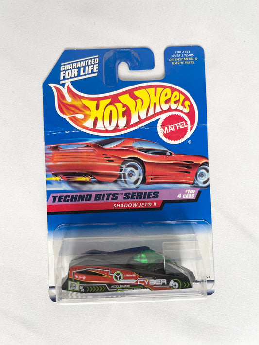 Mattel 1998 Techno Bits Series Shadow Jet II Hot Wheel Car