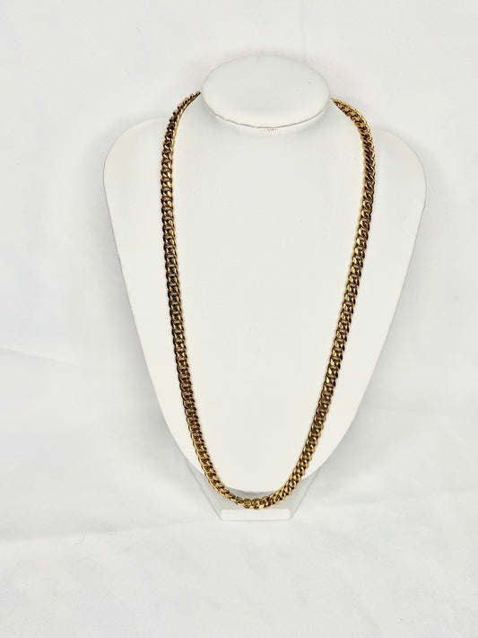 Men’s 18k Gold Plated Cuban Link Chain