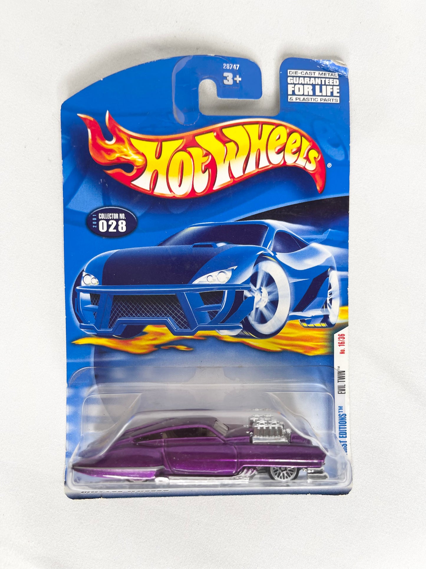 Mattel 2001 First Edition Evil Twin Hot Wheels Car