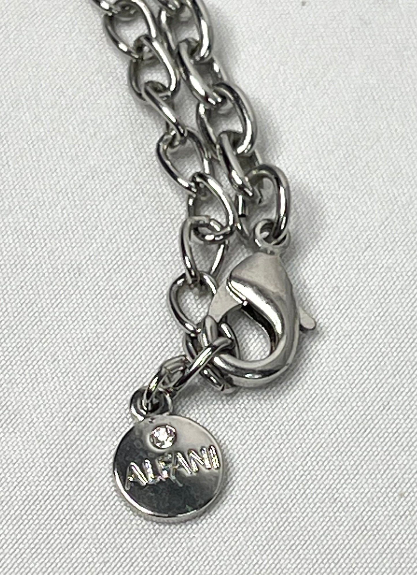 Vintage Alfani Long Mesh Multi Strand Chain Necklace