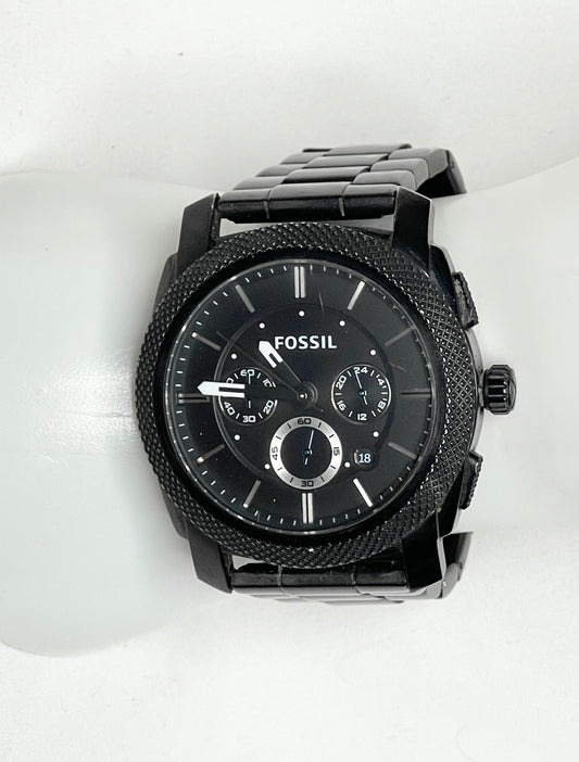 Fossil FS4552 Men's Machine Black Chronograph Watch