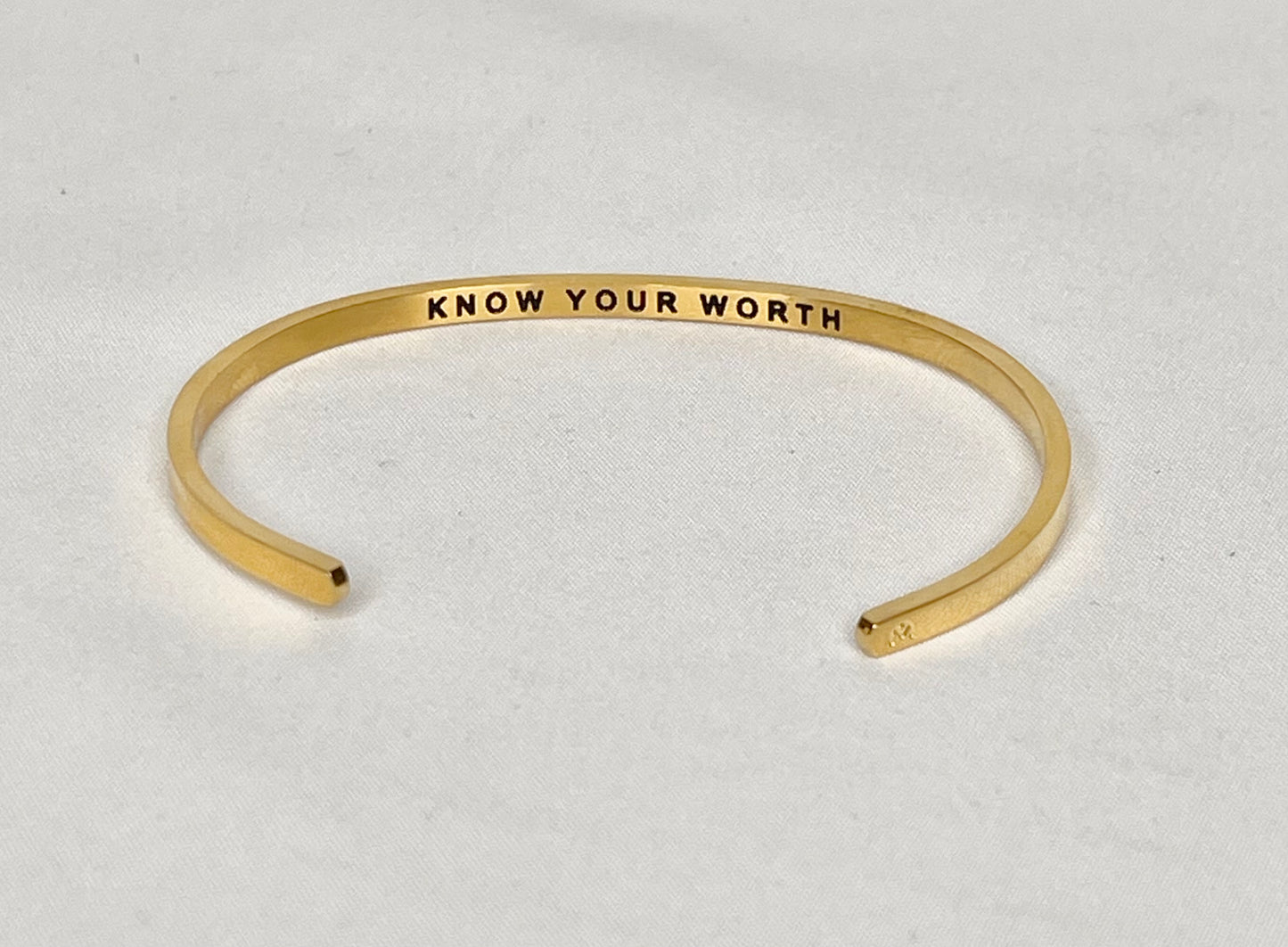 Metraband “Own your power, know your worth” Cuff Bracelet