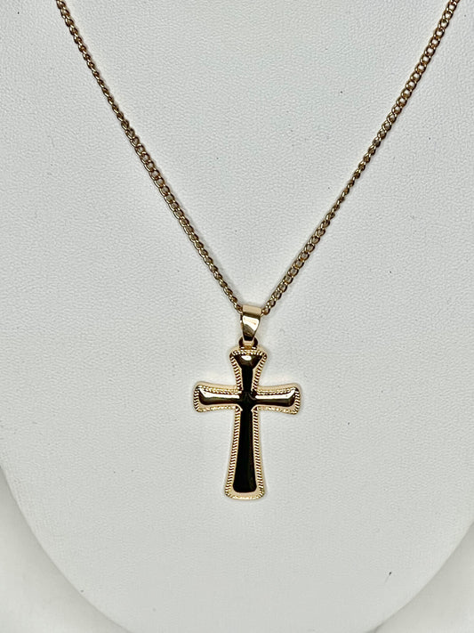 Men’s Aeropostale Gold-Tone Cross Pendant Necklace