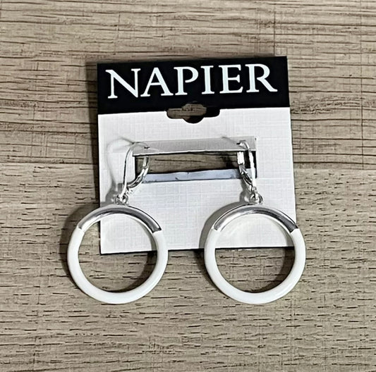 Napier Drop Hoop Earrings