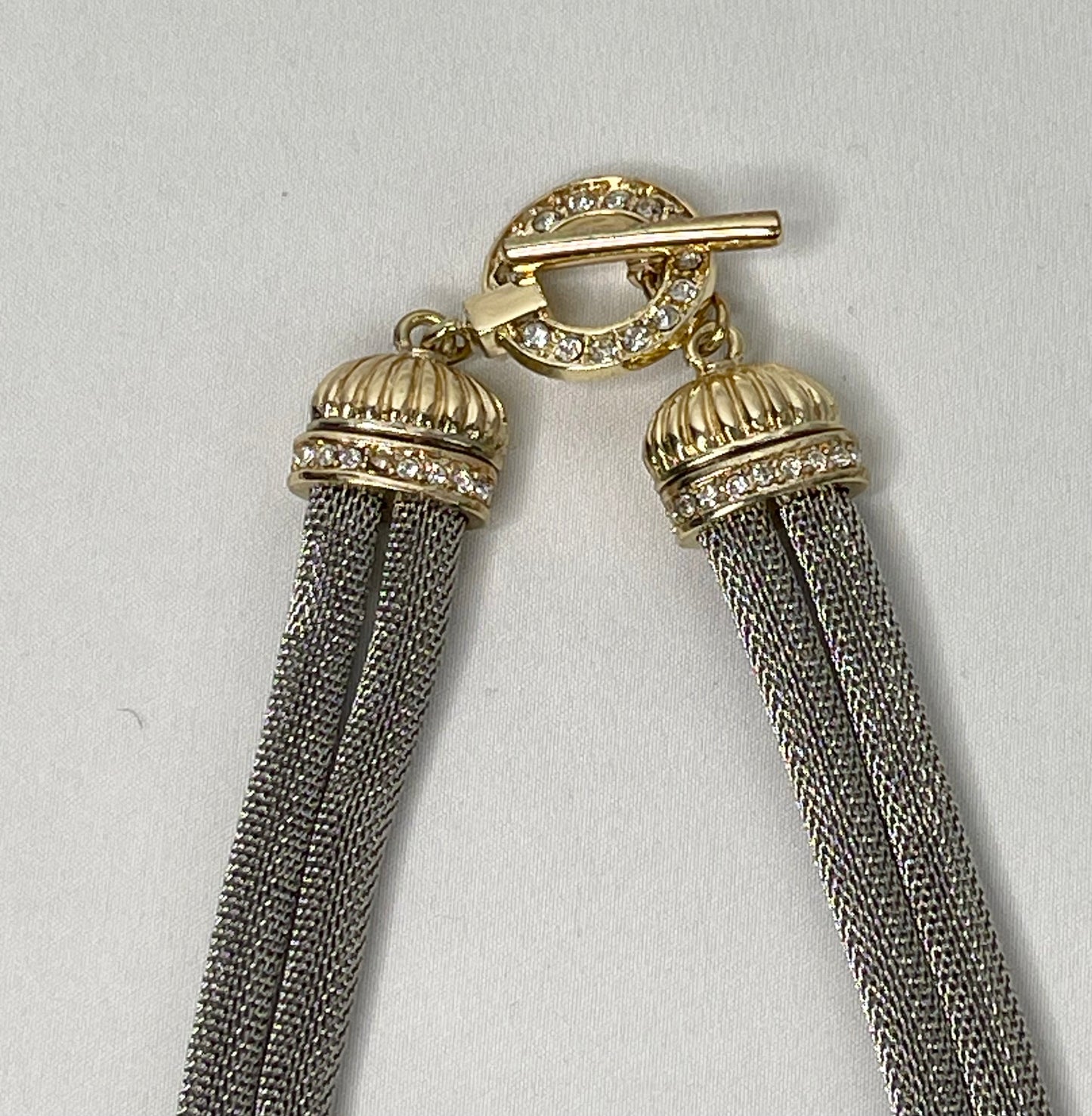 Vintage Alfani Double Strand Mesh Snake Necklace