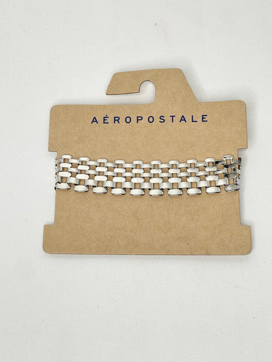 Aeropostale Silver Tone Mens Bracelet