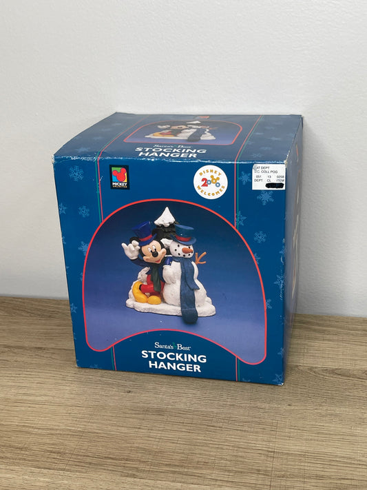 Vintage 1999 Santa’s Best Mickey Mouse Ceramic Stocking Holder